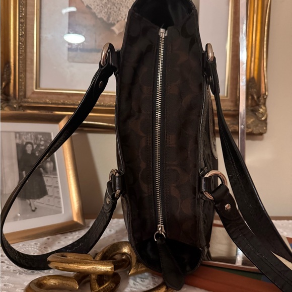 Coach Circle Patchwork East West Tote, - Picture 9 of 14